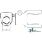 A & I Products Tractor Yoke, Splined 1 3/8" - 6 Spline w/ QDP 3" x3" x4.5" A-BP507020351-A - alternate 3